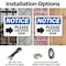 Signmission Please Use Other Door, 18 in W x Rectangle, Plastic OS-2PACK-NS-P-1218-L-16363 - alternate 6